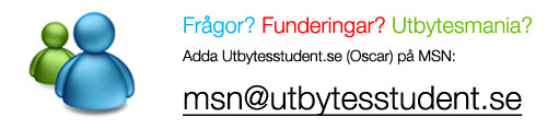 Utbytesstudent.se:s egna MSN