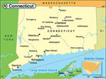 Connecticut karta