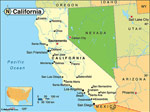 Kalifornien karta