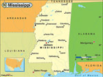 Mississippi karta